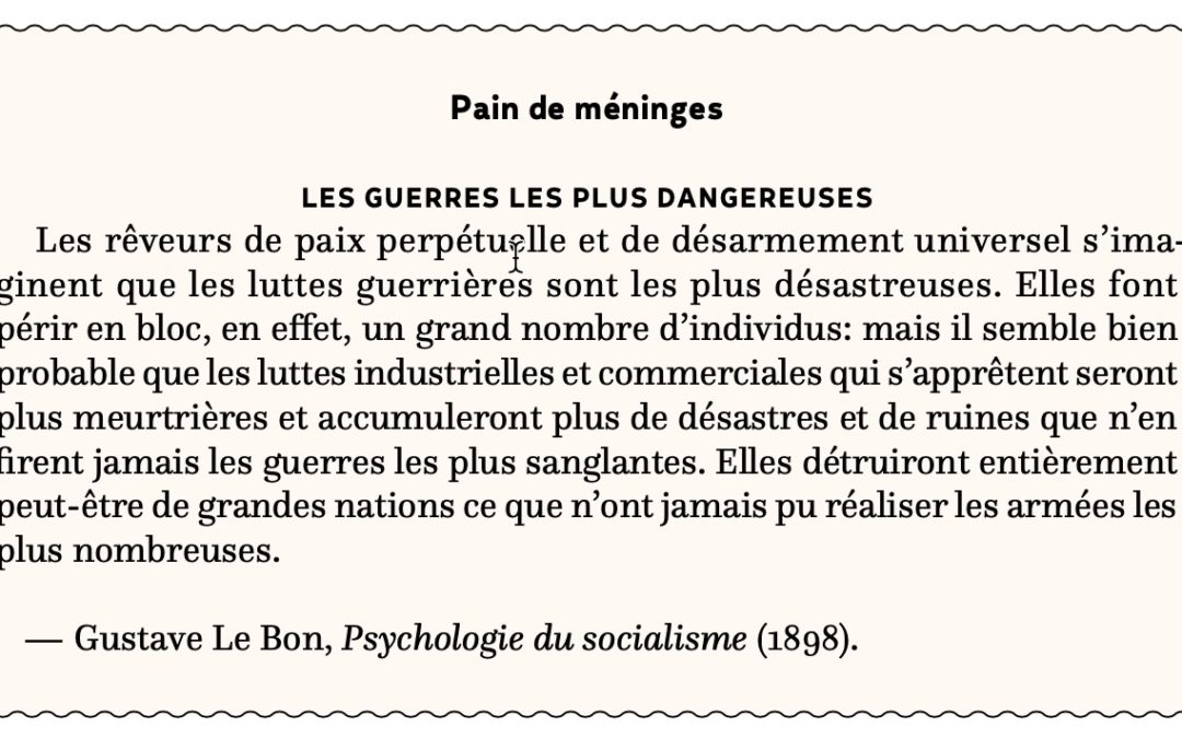 Les guerres les plus dangereuses