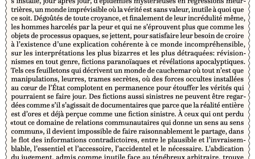 La domestication par la peur