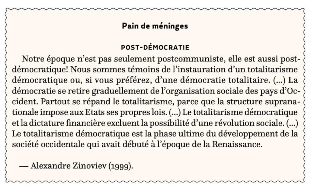 Post-démocratie totalitaire