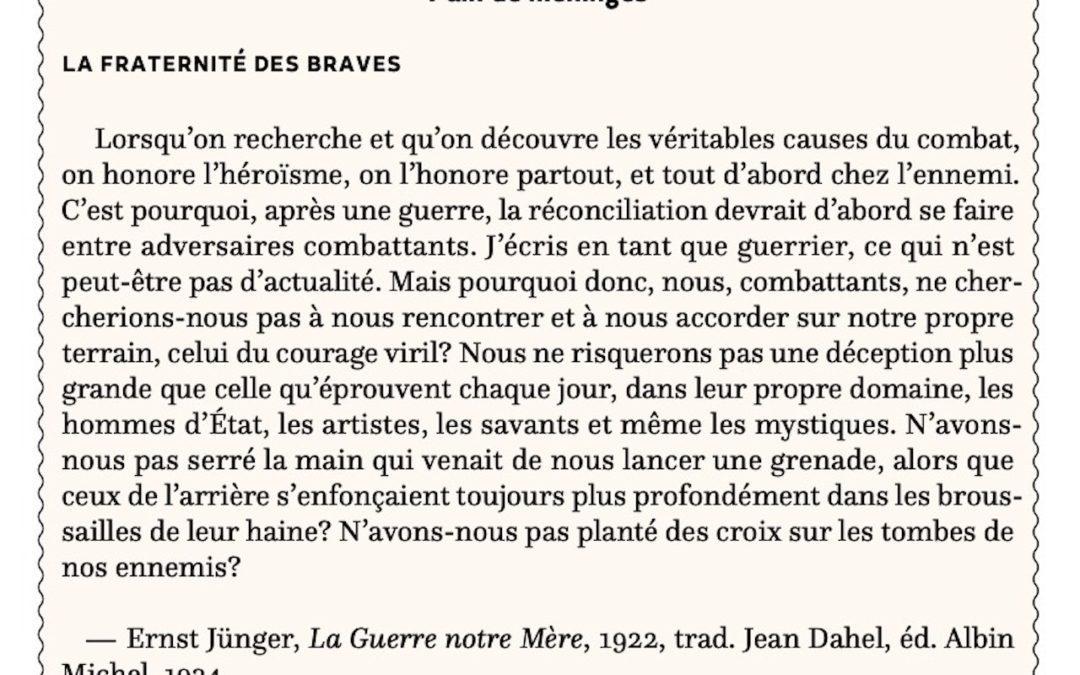 La fraternité des braves