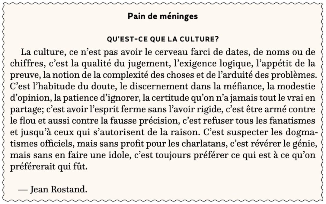 Qu’est-ce que la culture?