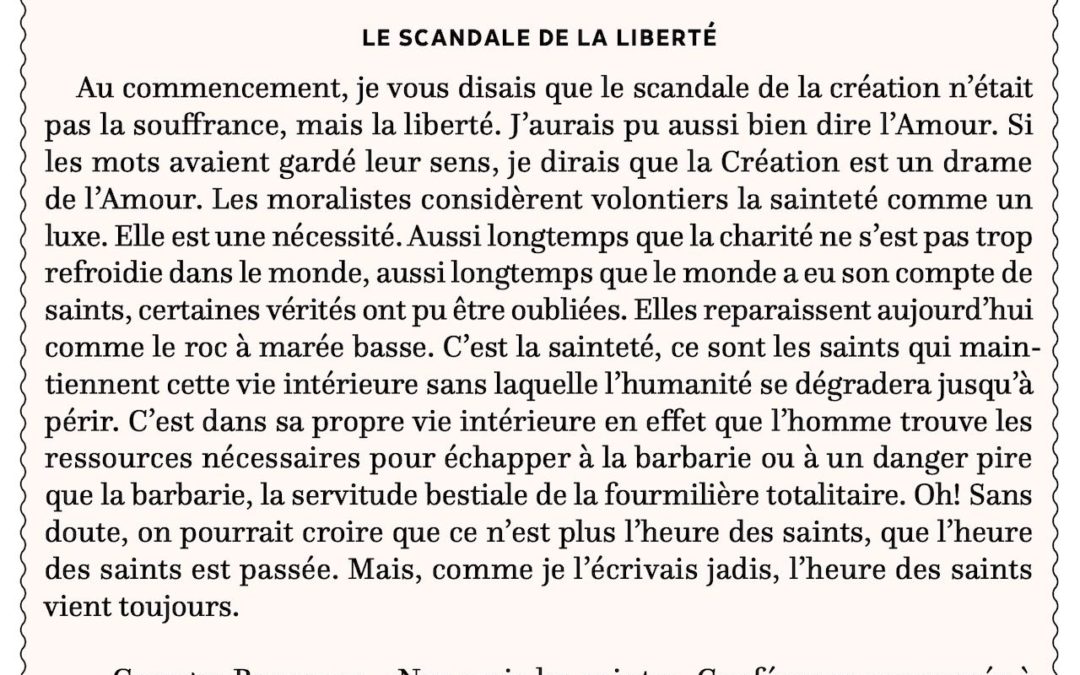 Le scandale de la liberté