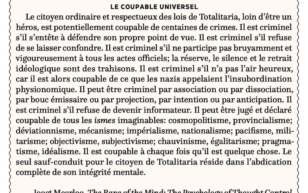 Le coupable universel