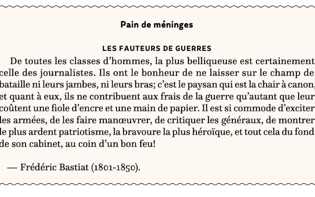 Les fauteurs de guerres