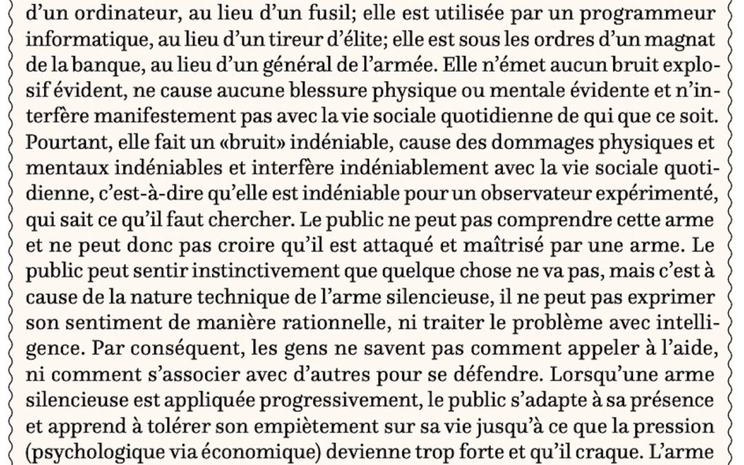 L’arme silencieuse