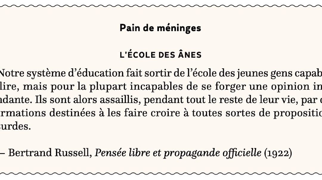 L’école des ânes
