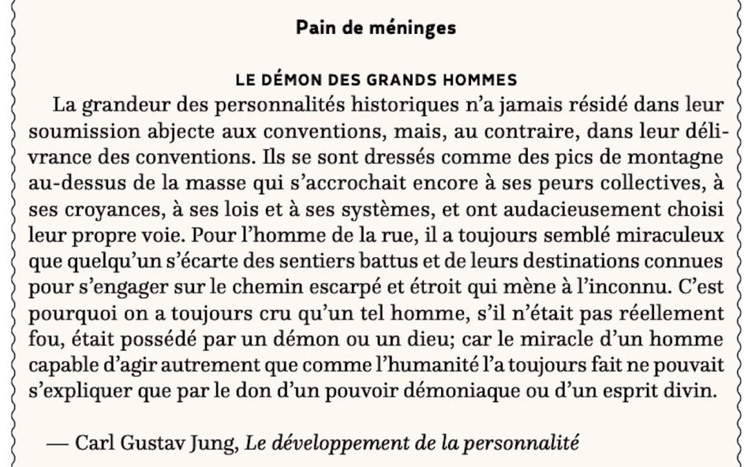 Le démon des grands hommes
