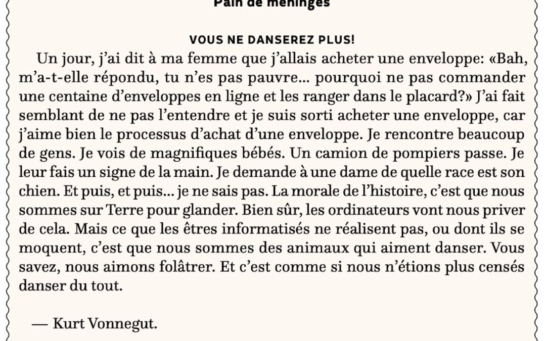 Vous ne danserez plus!