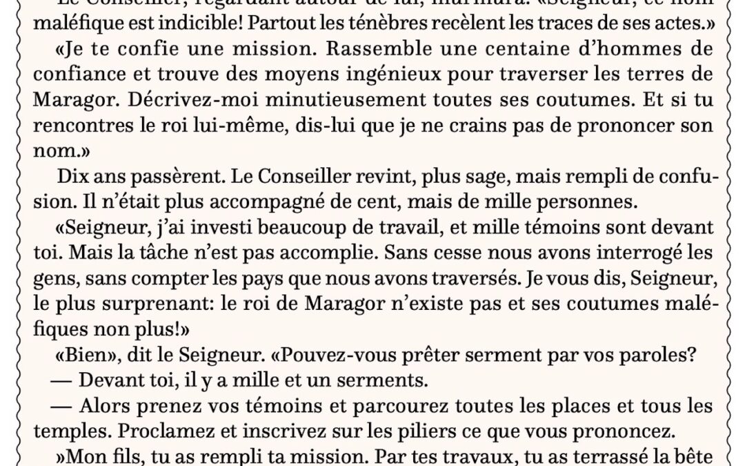La parabole du roi de Maragor