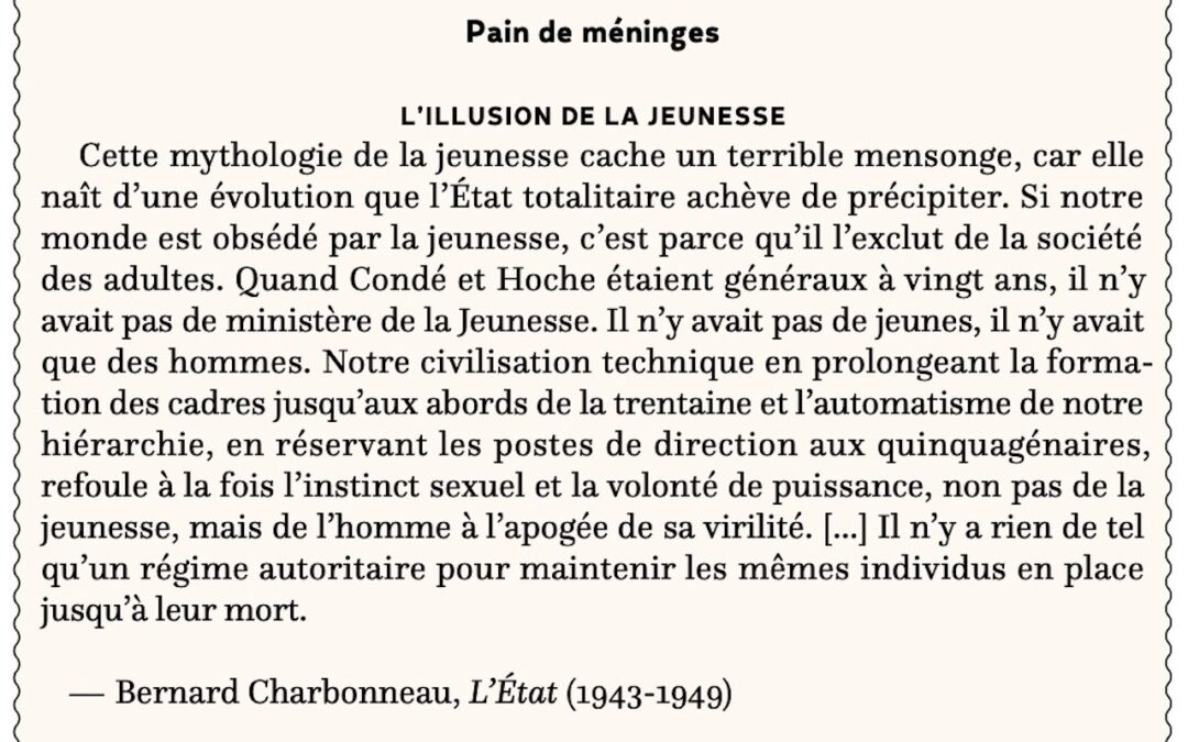 L’illusion de la jeunesse