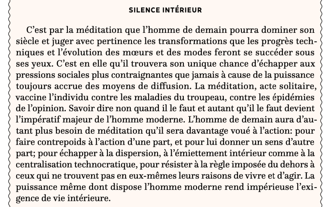 Silence intérieur