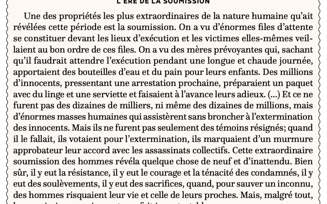 L’ère de la soumission