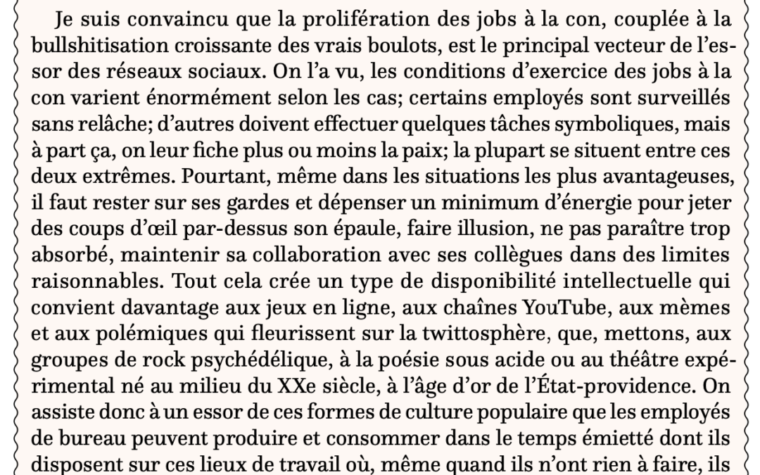 Réseaux sociaux et jobs à la con