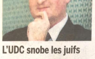 SUISSE | Agenda chargé = antisémitisme?
