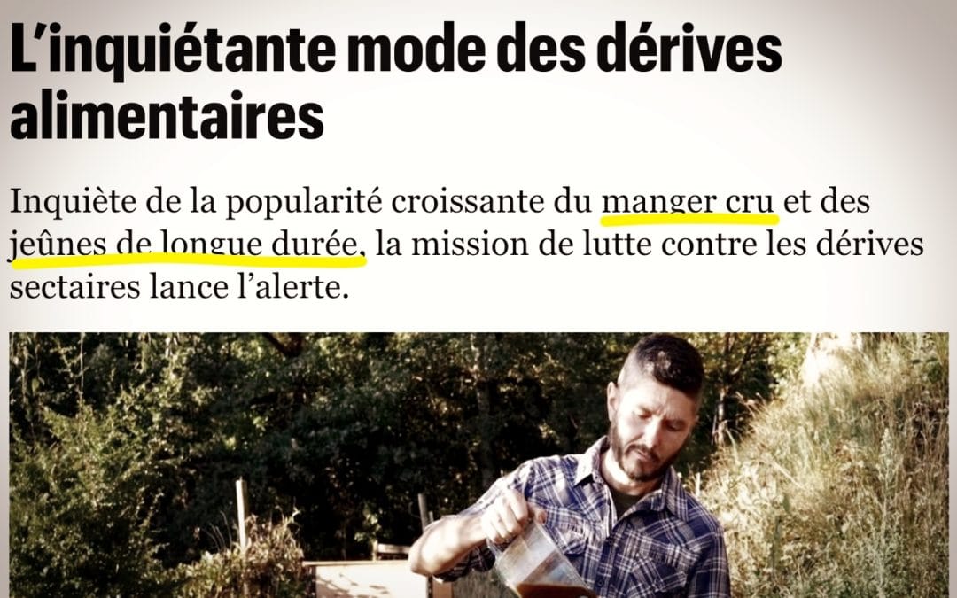 #SANTÉ | Jeûne, manger cru et autres dérives sectaires