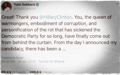 #USA | Duel Gabbard-Clinton, «le tweet de la décennie»