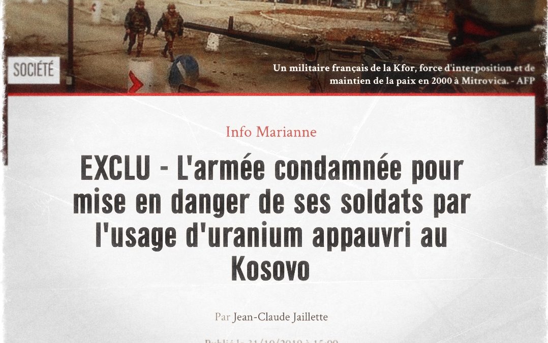 KOSOVO | L’uranium appauvri existe — quand il tue les occupants!