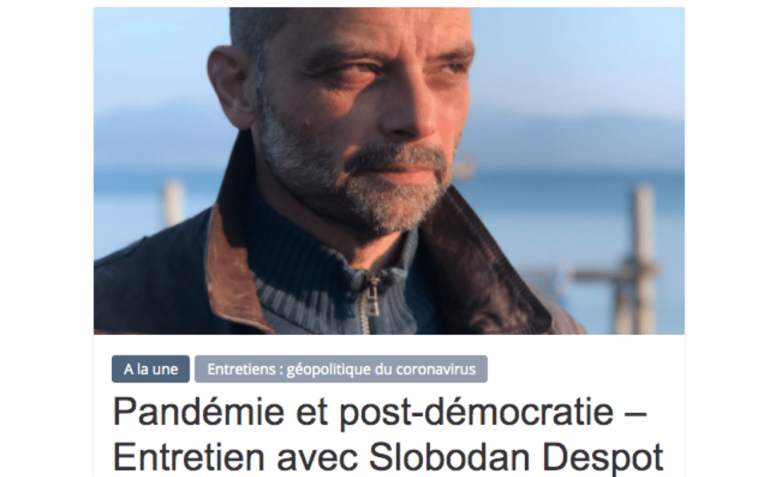 COVID_19 • Géopolitique du coronavirus avec Slobodan Despot