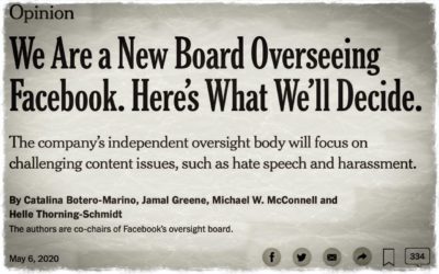 FACEBOOK • Un conseil de surveillance chimiquement pur à 90%