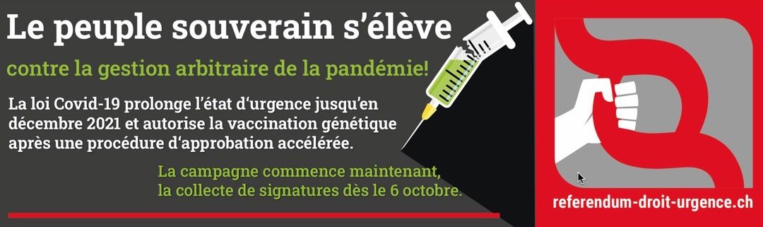 SUISSE • Référendum contre la loi Covid-19