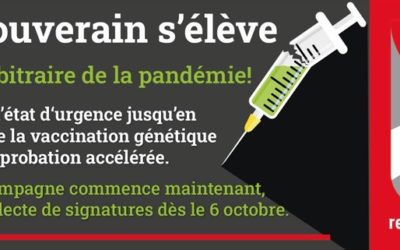SUISSE • Référendum contre la loi Covid-19