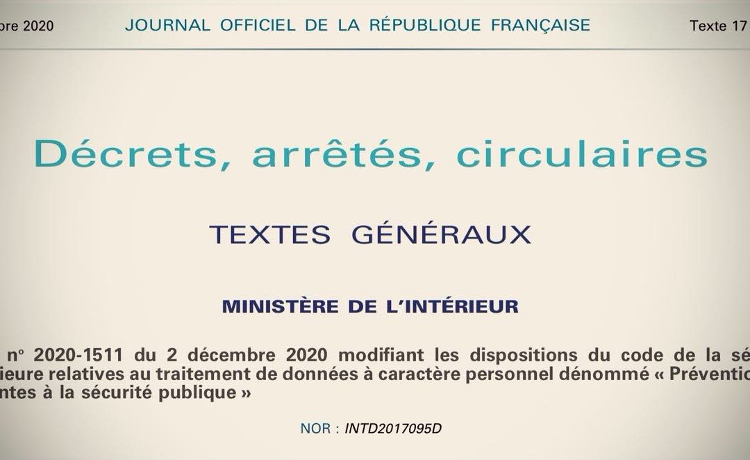 FRANCE • La saison du fichage citoyen est ouverte!