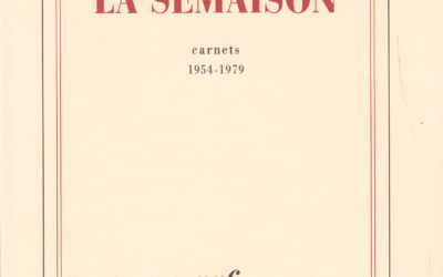 LISEZ-MOI CA! • «La Semaison» de Philippe Jaccottet