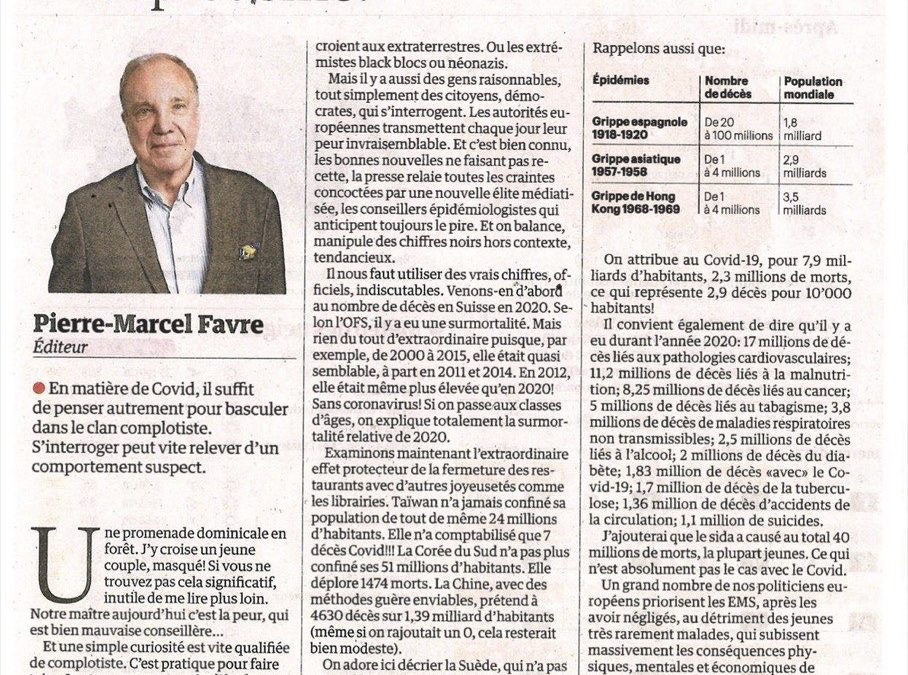 COVID-19 • Complotisme ou simple bon sens?